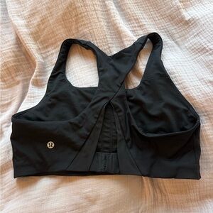 lululemon athletica Black Racerback High-Support Sports Bra